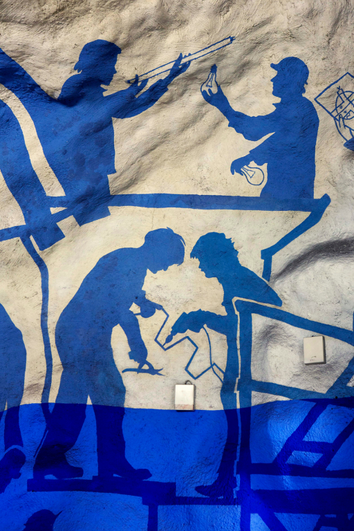 Guided Art Tours in the Stockholm Metro Blue Line  in English