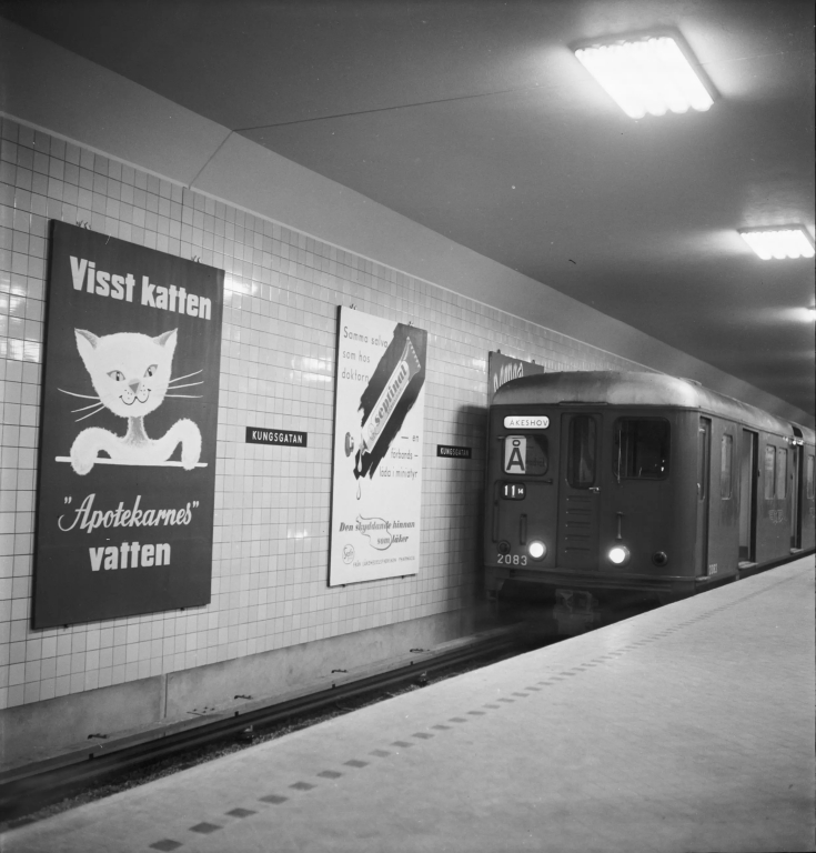 Kulturhistorisk visning i tunnelbanan