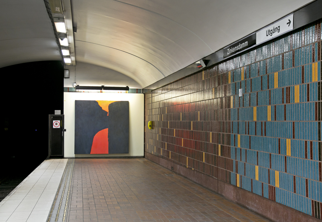 Konstvisning på röda linjen, från Zinkensdamm (på teckenspråk)